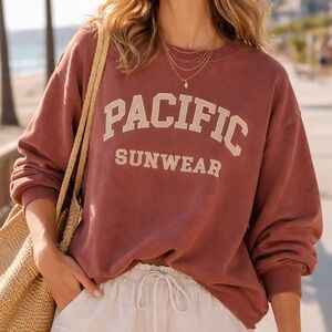 Pacsun brown crew neck